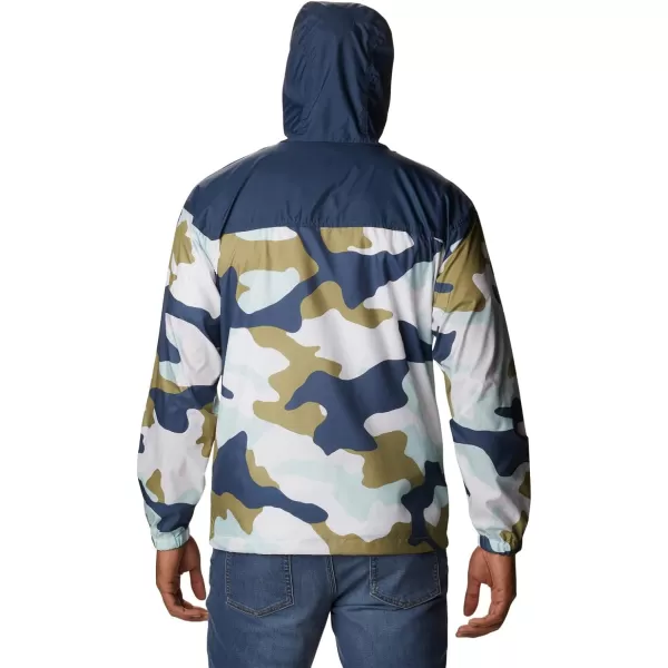 Columbia Mens Flash Challenger Novelty WindbreakerSavory Mod Camo Print