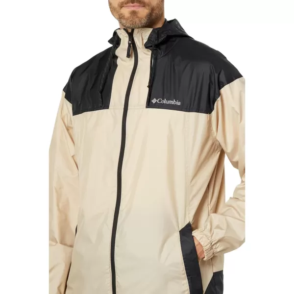 Columbia Mens Flash Challenger WindbreakerAncient FossilBlack