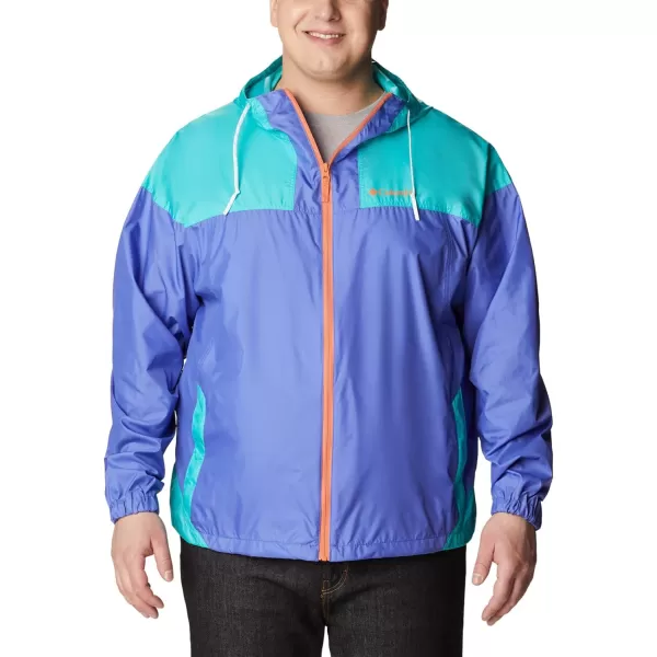 Columbia Mens Flash Challenger WindbreakerPurple LotusBright Aqua