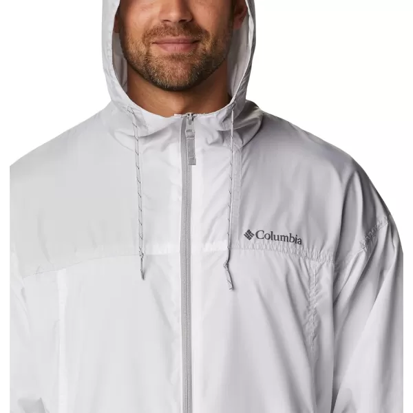 Columbia Mens Flash Challenger WindbreakerWhiteNimbus Grey