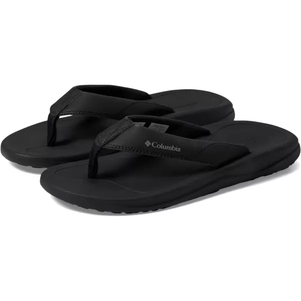 Columbia Mens Flip FlopBlackTitanium Grey Steel