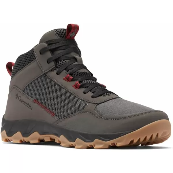 Columbia Mens Flow Centre SneakerDark GreyRed Jasper