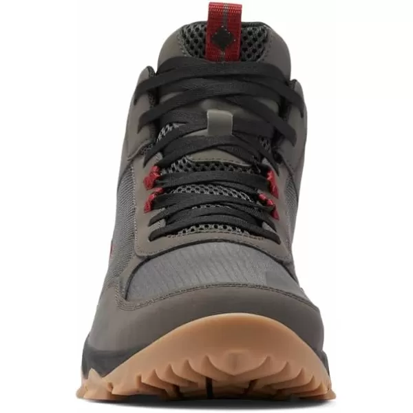 Columbia Mens Flow Centre SneakerDark GreyRed Jasper