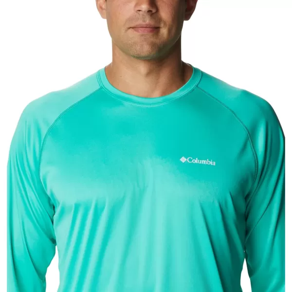 Columbia Mens Fork Stream Long Sleeve ShirtElectric Turquoise