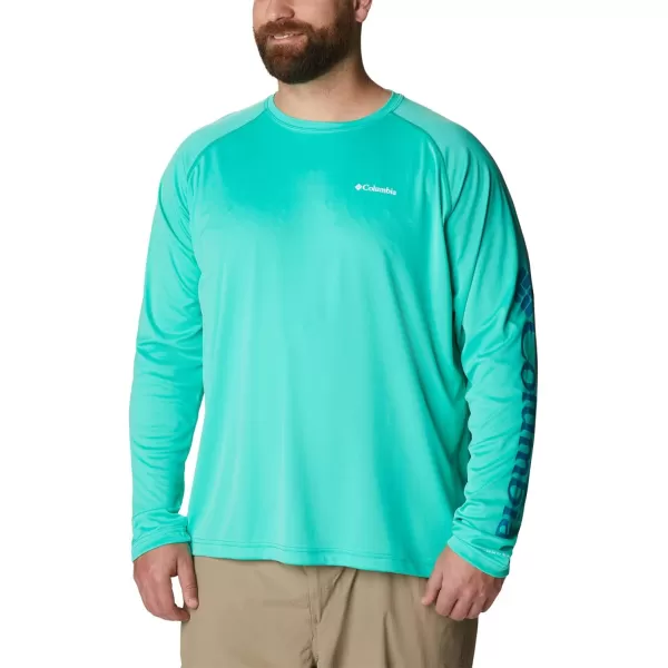 Columbia Mens Fork Stream Long Sleeve ShirtElectric Turquoise