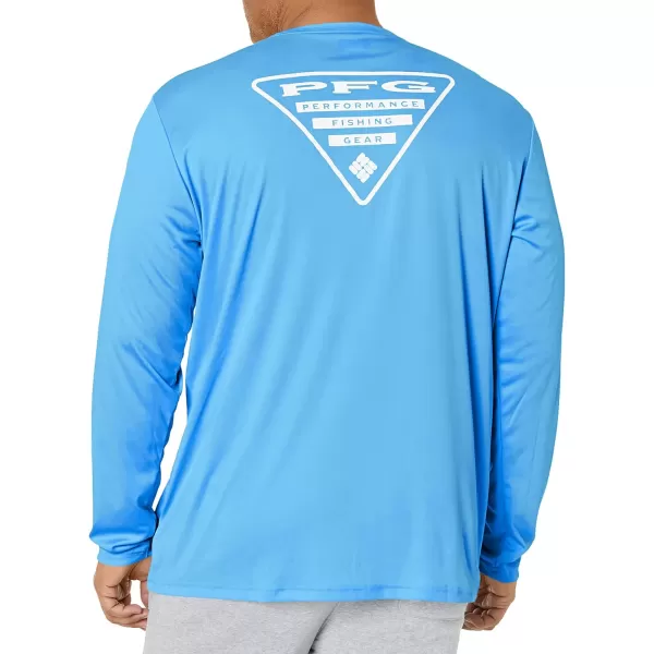 Columbia Mens Fork Stream Long Sleeve ShirtHarbor BlueCalifornia