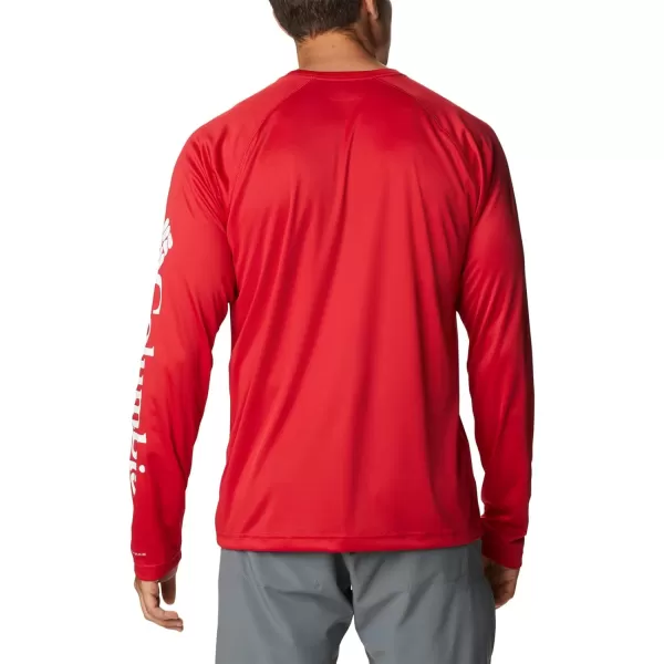 Columbia Mens Fork Stream Long Sleeve ShirtMountain Red