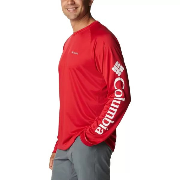 Columbia Mens Fork Stream Long Sleeve ShirtMountain Red