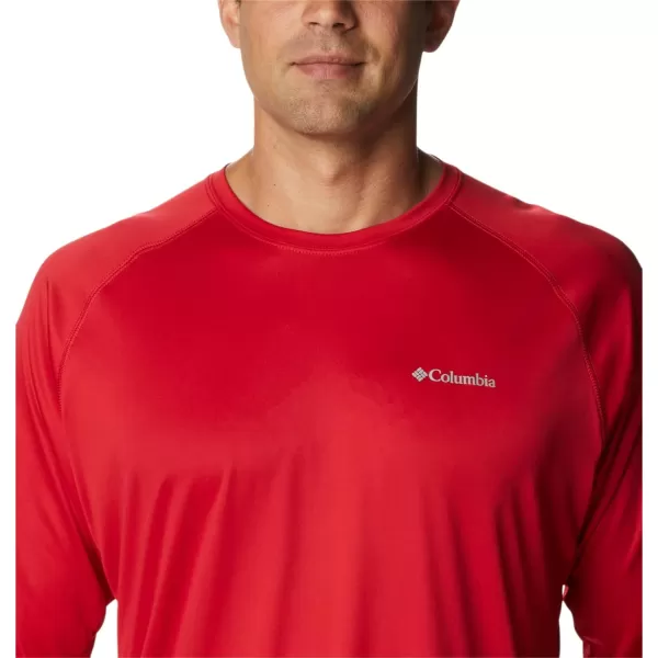 Columbia Mens Fork Stream Long Sleeve ShirtMountain Red