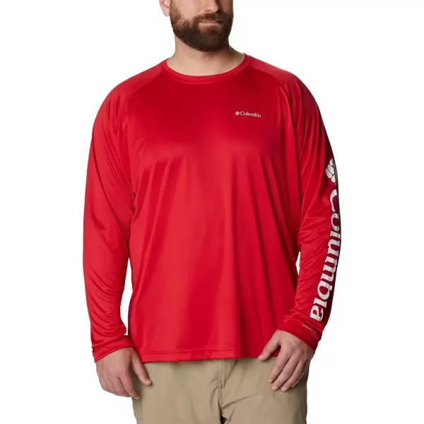 Columbia Mens Fork Stream Long Sleeve ShirtMountain Red