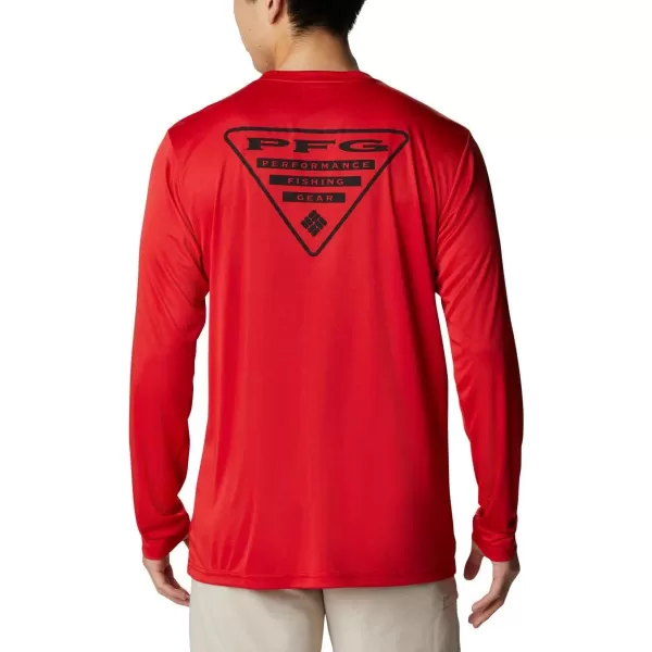 Columbia Mens Fork Stream Long Sleeve ShirtRed SparkGeorgia