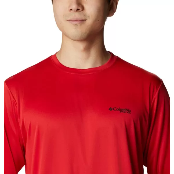 Columbia Mens Fork Stream Long Sleeve ShirtRed SparkGeorgia