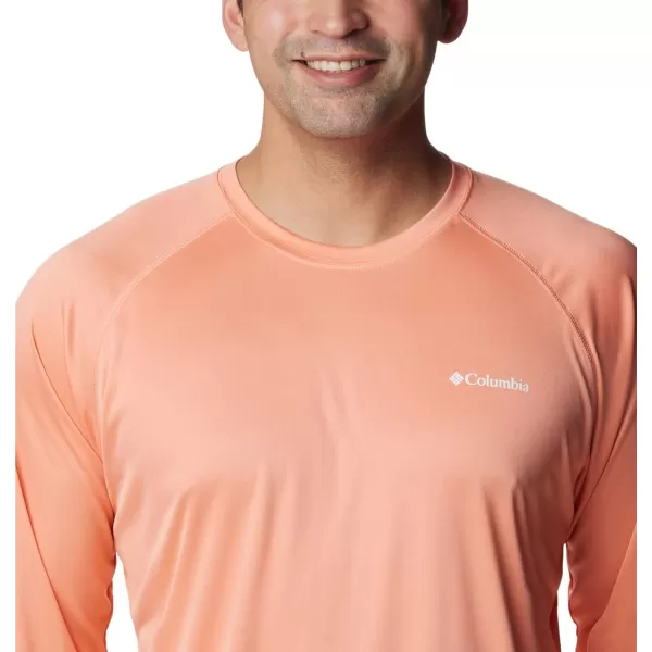 Columbia Mens Fork Stream Long Sleeve ShirtSummer Peach