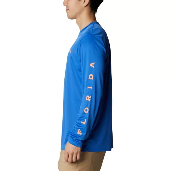 Columbia Mens Fork Stream Long Sleeve ShirtVivid BlueFlorida