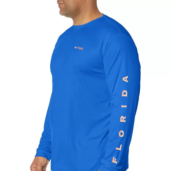 Columbia Mens Fork Stream Long Sleeve ShirtVivid BlueFlorida