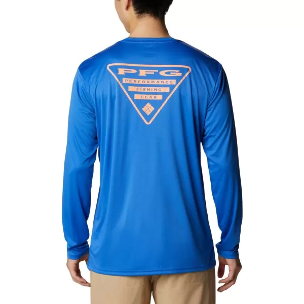 Columbia Mens Fork Stream Long Sleeve ShirtVivid BlueFlorida