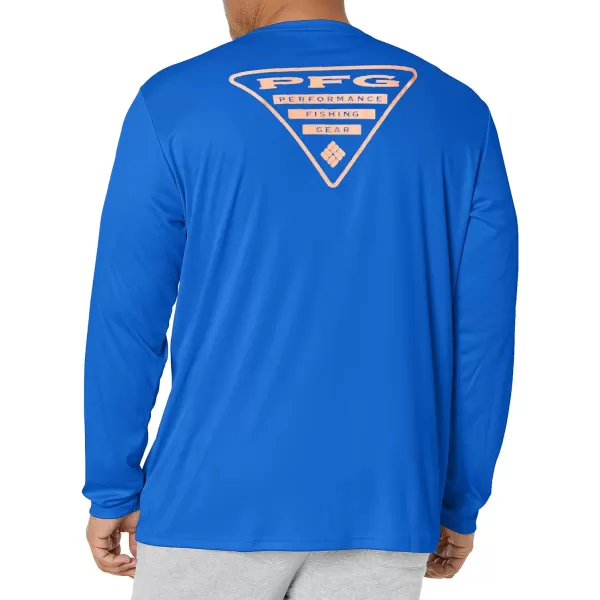 Columbia Mens Fork Stream Long Sleeve ShirtVivid BlueFlorida