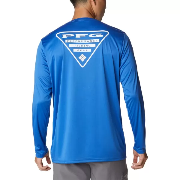 Columbia Mens Fork Stream Long Sleeve ShirtVivid BlueTexas