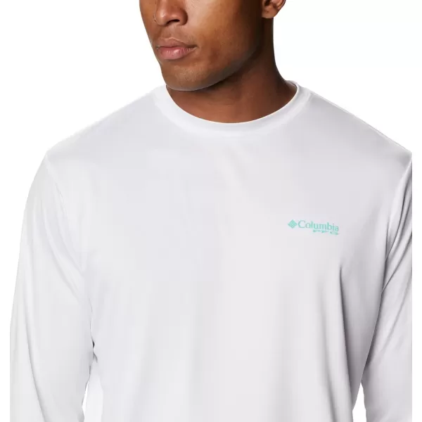 Columbia Mens Fork Stream Long Sleeve ShirtWhiteFlorida Keys