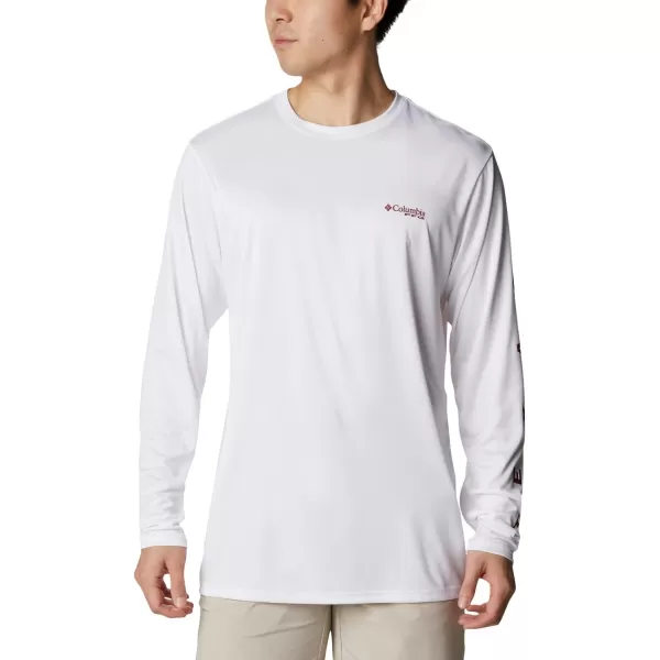 Columbia Mens Fork Stream Long Sleeve ShirtWhiteTexas