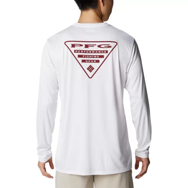 Columbia Mens Fork Stream Long Sleeve ShirtWhiteTexas