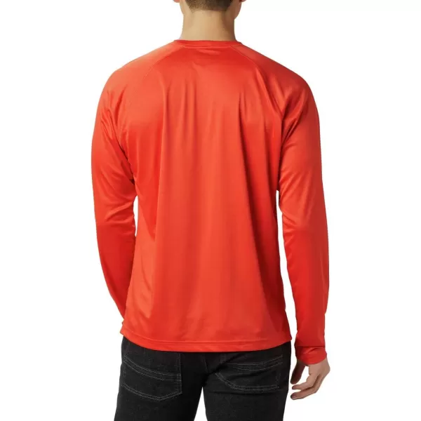Columbia Mens Fork Stream Long Sleeve ShirtWildfireWhite