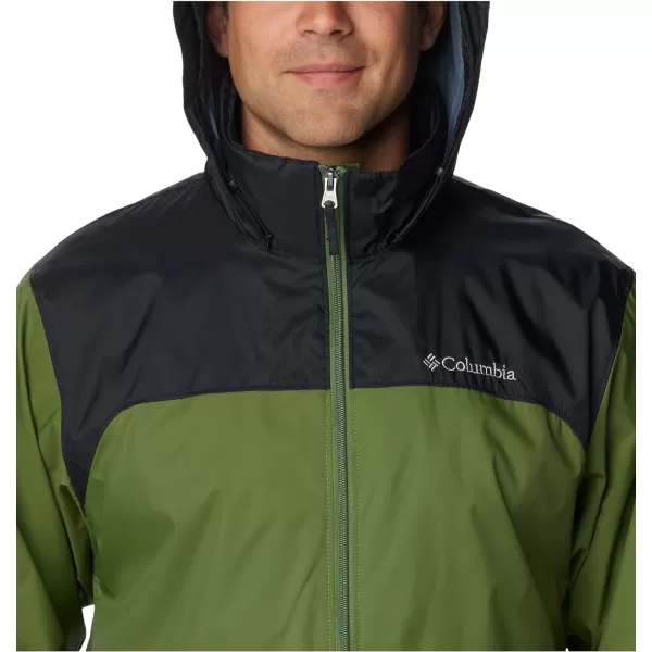 Columbia Mens Glennaker Rain JacketCanteenBlack