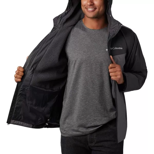Columbia Mens Glennaker Sherpa Lined JacketSharkCity Grey