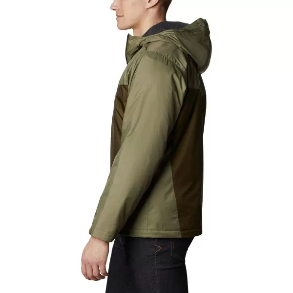 Columbia Mens Glennaker Sherpa Lined JacketStone GreenOlive Green