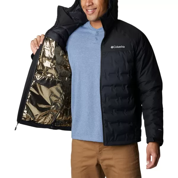 Columbia Mens Grand Trek Ii Down Hooded JacketBlack