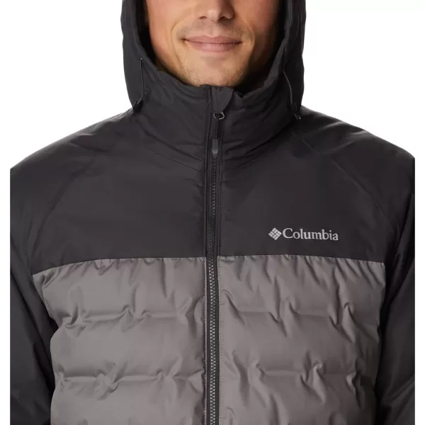 Columbia Mens Grand Trek Ii Down Hooded JacketCity Grey Shark