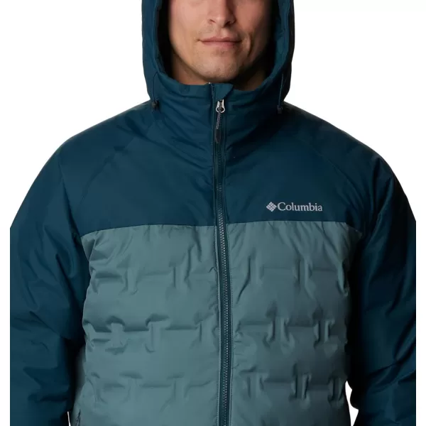 Columbia Mens Grand Trek Ii Down Hooded JacketMetal Night Wave