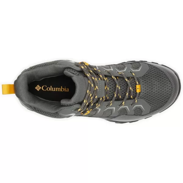 Columbia Mens Granite Trail Mid Waterproof Hiking ShoeDark GreyRaw Honey