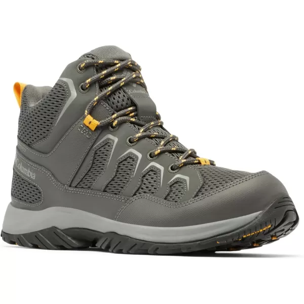 Columbia Mens Granite Trail Mid Waterproof Hiking ShoeDark GreyRaw Honey