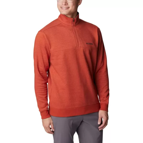 Columbia Mens Hart Mountain Ii Half ZipWarp Red Heather