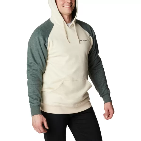 Columbia Mens Hart Mountain Ii HoodieOatmeal HeatherSpruce Heather