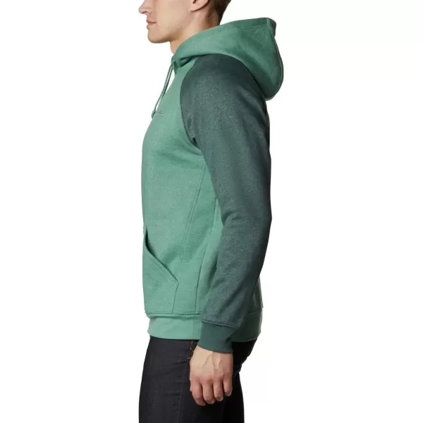 Columbia Mens Hart Mountain Ii HoodieThyme Green HeatherSpruce Heather