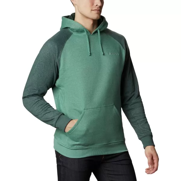 Columbia Mens Hart Mountain Ii HoodieThyme Green HeatherSpruce Heather