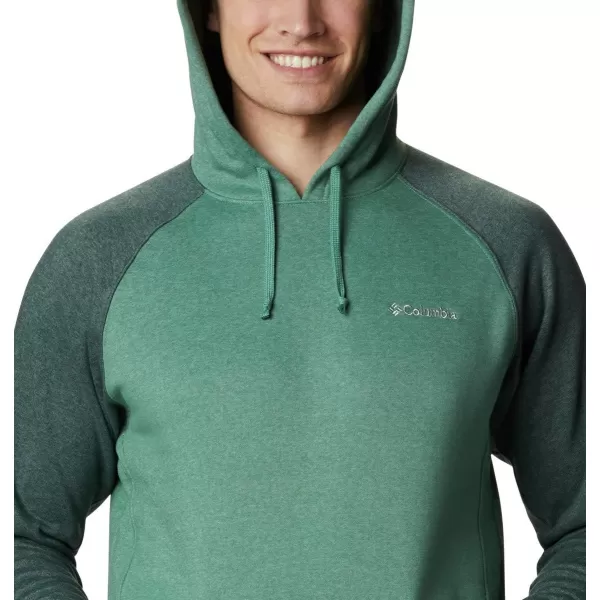 Columbia Mens Hart Mountain Ii HoodieThyme Green HeatherSpruce Heather