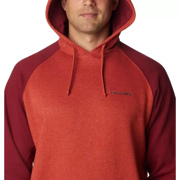 Columbia Mens Hart Mountain Ii HoodieWarp Red HeatherRed Jasper