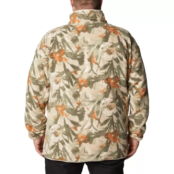 Columbia Mens Helvetia Half Snap FleeceAncient Fossil Floriculture