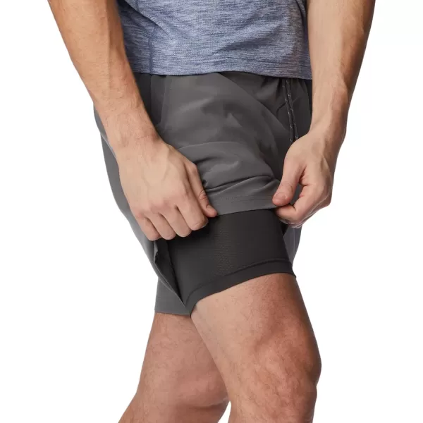 Columbia Mens Hike Brief ShortCity Grey