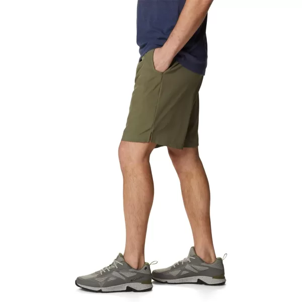 Columbia Mens Hike Brief ShortStone Green