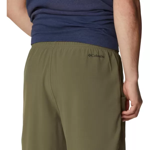 Columbia Mens Hike Brief ShortStone Green