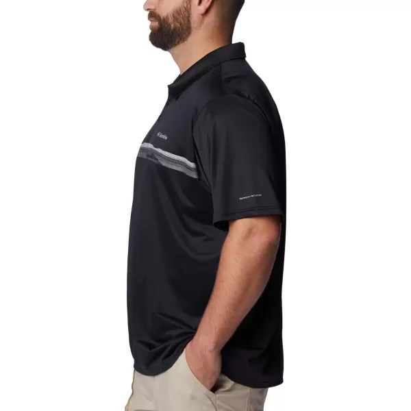 Columbia Mens Hike Novelty PoloBlack