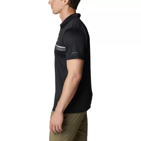 Columbia Mens Hike Novelty PoloBlack