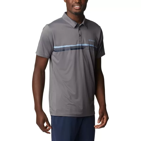 Columbia Mens Hike Novelty PoloCity Grey