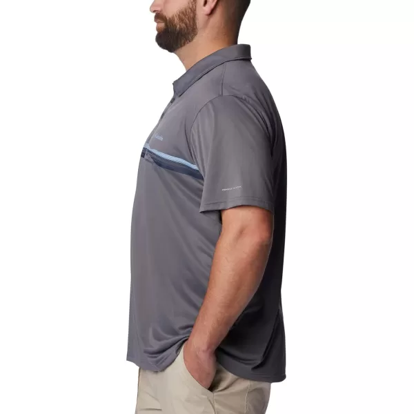 Columbia Mens Hike Novelty PoloCity Grey