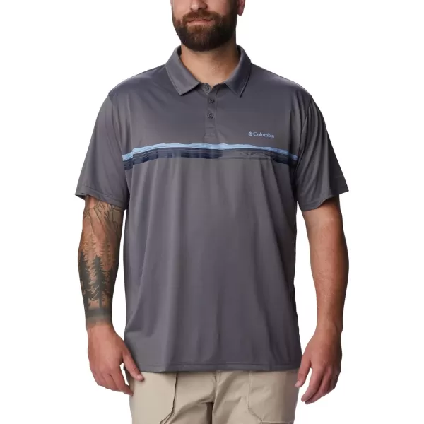 Columbia Mens Hike Novelty PoloCity Grey