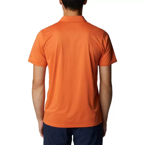 Columbia Mens Hike Novelty PoloDesert Orange